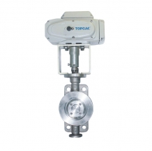 Electrically operated butterfly valve
