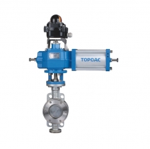 Pneumatic Double Action Cut-off Butterfly Valve