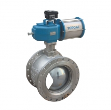 Pneumatic double-acting three-way positioning V-type regulating ball valve