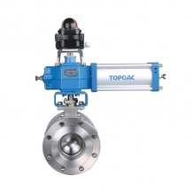 O-type Cut-off Ball Valve with Gas Dual Action and Three Directional Positioning