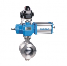 O-type Cut-off Ball Valve with Gas Dual Action and Three Directional Positioning