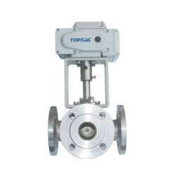 Electric O-type three-way switching ball valve