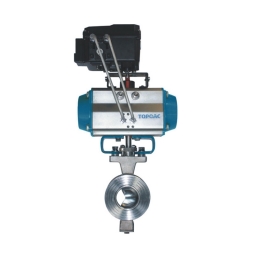 Pneumatic double-acting V-type regulating ball valve