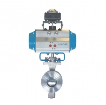 Pneumatic Single Action O-type Cut-off Ball Valve