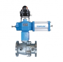 Pneumatic jacket insulation O-type ball valve