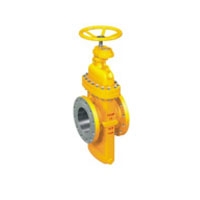 Gas gate valve with diversion