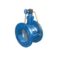 Micro-resistance slow-closing check valve end