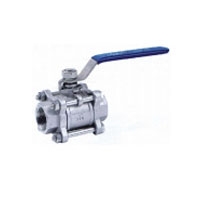 Manual three-piece threaded ball valve Q11